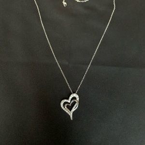 Silver heart necklace